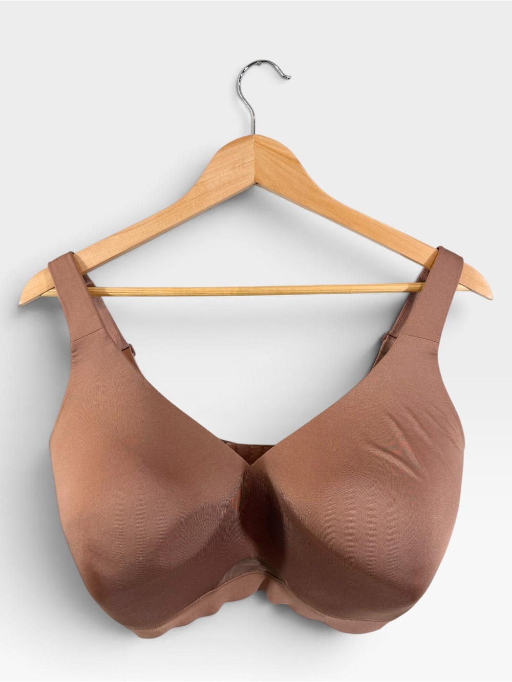 Cacique Comfort Bliss No Wire Bra 42F Brown Lightly Lined Full Coverage
